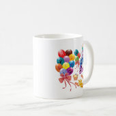 Kinder 5e verjaardag 5 jaar oud, gelukkig verjaard koffiemok (Voorkant rechts)