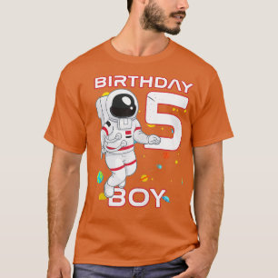 Kinder 5e verjaardag Astronaut 5 jaar oud geboorte T-shirt