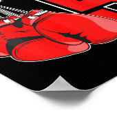 Kinder 5e Verjaardag Boksen Jongen 5 Jaar Oude Bok Poster (Hoek)