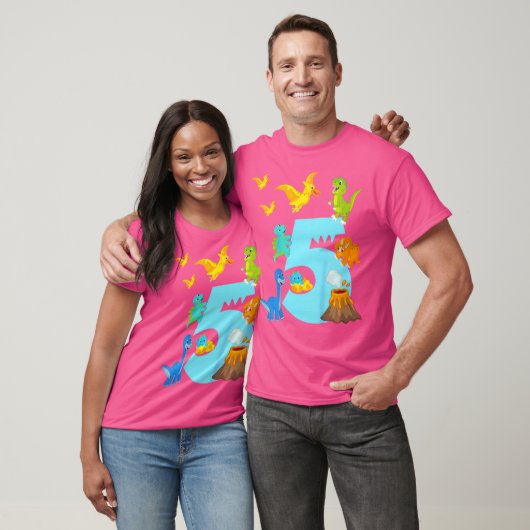 Kinder 5e Verjaardag Boy Dino Outfit - Vijf jaar o T-shirt (Unisex)