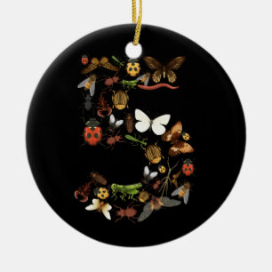 Kinder 5e Verjaardag Bugs Insecten Kevers Jongens Keramisch Ornament