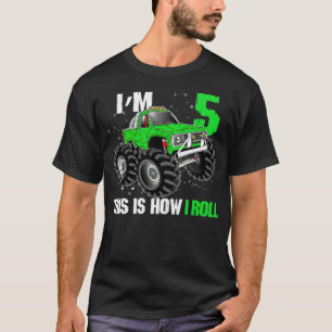 Kinder 5e verjaardag grappige kleur t-shirt