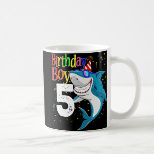 Kinder 5e verjaardag Jongen Shark Jaw-enkele vijf Koffiemok