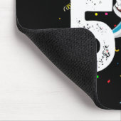 Kinder 5e verjaardag Jongen Shark Jaw-enkele vijf Muismat (Hoek)