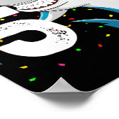 Kinder 5e verjaardag Jongen Shark Jaw-enkele vijf  Poster (Hoek)