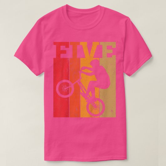 Kinder 5e verjaardag jongens 5 jaar oud t-shirt (Design voorkant)