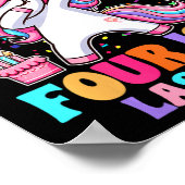 Kinder 5e Verjaardag Meisje Eenhoorn Vijf Omdat Vi Poster (Hoek)