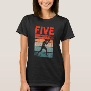 Kinder 5e verjaardag Retro Tabel Tennis 5 jaar oud T-shirt