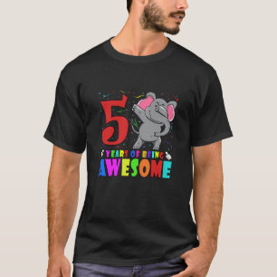 Kinder 5e verjaardag van het Elephant - 5 jaar T-shirt
