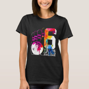 Kinder 6 jaar Geweldige bowling 6e verjaardag T-shirt