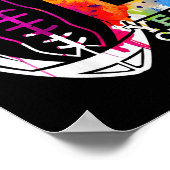 Kinder 6 jaar Geweldige Football 6e geboortedag Poster (Hoek)