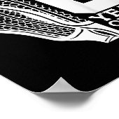 Kinder 6 jaar Geweldige Lacrosse 6e geboortedag Poster (Hoek)