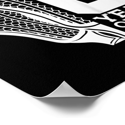 Kinder 6 jaar Geweldige Lacrosse 6e geboortedag Poster (Hoek)