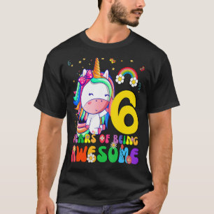 Kinder 6 jaar oud 6 jaar oud meisje prinses unico t-shirt