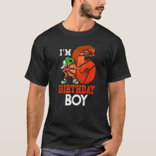 Kinder 6 jaar oud Basketball Bayer 6e verjaardag B T-shirt
