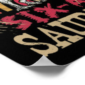 Kinder 6 jaar oud dinosaurusjaar 6 dag oud poster (Hoek)