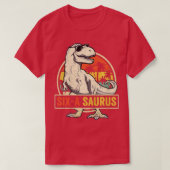 Kinder 6 jaar oud dinosaurusjaar 6e dag rex dino S T-shirt (Design voorkant)