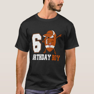 Kinder 6 jaar oud Football van borstvoeding 6e ver T-shirt