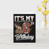 Kinder 6 jaar oud Het is mijn 6e verjaardag Footba Kaart (Gele Bloem)