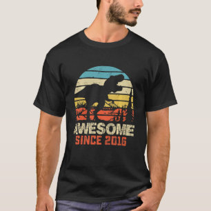 Kinder 6 Jaar Oud Jongen 6e Verjaardag Dinosaurus T-shirt