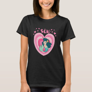Kinder 6 Jaar Oud Leuke Zeemeermin Verjaardagsmeis T-shirt