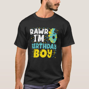 Kinder 6 jaar Oude 6-jarige jongen Dinosaur Toddle T-shirt