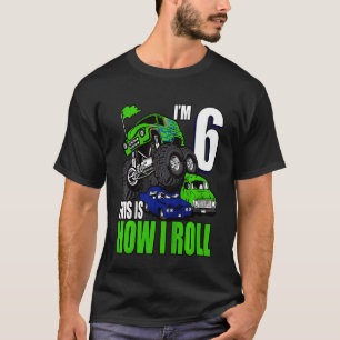 Kinder 6 jaar oude 6-jarige martday-monster voor v t-shirt