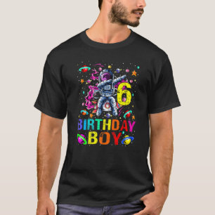 Kinder 6 jaar oude Jongen Astronaut 6th Birthday B T-shirt