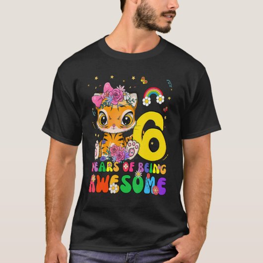 Kinder 6 jaar Oude Tiener jongens meisjes klagen 6 T-shirt (Voorkant)