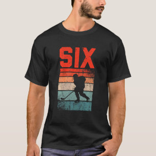 Kinder 6-jarige herdenkingsdag Ice Hockey 6-jarige T-shirt