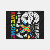 Kinder 6e Autisme Verjaardagsfeest Zes jaar oude A Fleece Deken (Voorkant (Horizontaal))