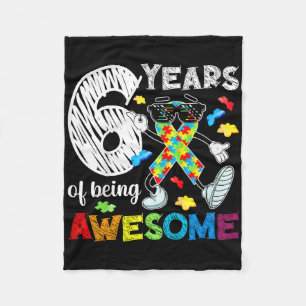 Kinder 6e Autisme Verjaardagsfeest Zes jaar oude A Fleece Deken