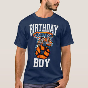 Kinder 6e verjaardag Basketball voor jongen 6 jaar T-shirt
