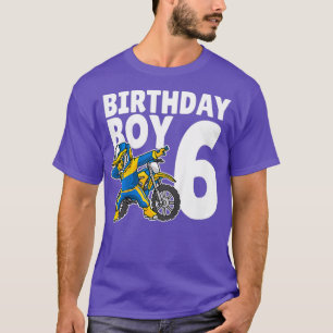 Kinder 6e Verjaardag Dabbing Motorcross Bike Boy T T-shirt