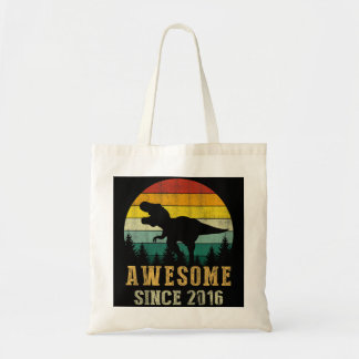 Kinder 6e verjaardag Dinosaur 6 jaar oud Geweldige Tote Bag