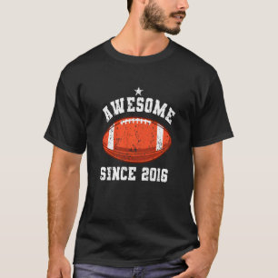 Kinder 6e verjaardag Football Player Vintage 6 jaa T-shirt
