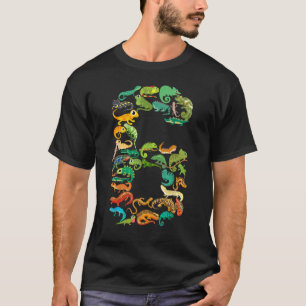 Kinder 6e verjaardag reptielen hagedissen thema 6  t-shirt