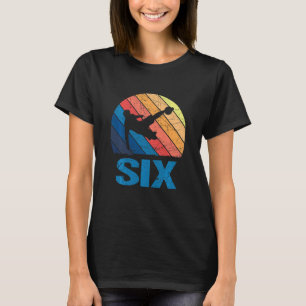 Kinder 6e verjaardag Retro Soccer 6 jaar oud Boy G T-shirt