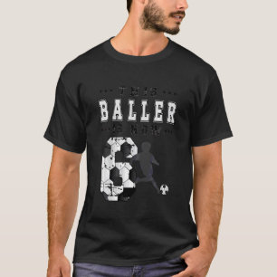 Kinder 6e verjaardag Soccer Boy Zes jaar oud Voetb T-shirt