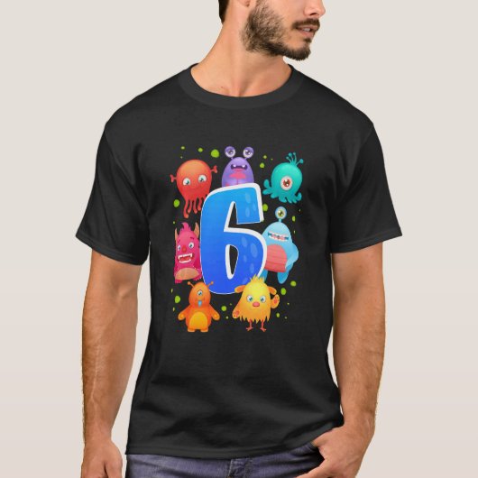 Kinder 6e verjaardag van de marathedag t-shirt (Voorkant)