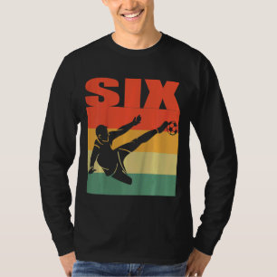 Kinder 6e verjaardag van het meisje van 6 jaar oud t-shirt