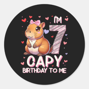Kinder 7 Jaar Capy Verjaardag voor Me Meisjes 7e V Ronde Sticker