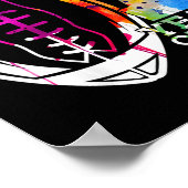 Kinder 7 jaar Geweldige Football 7e geboortedag Poster (Hoek)