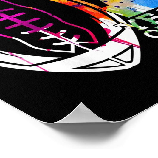 Kinder 7 jaar Geweldige Football 7e geboortedag Poster (Hoek)