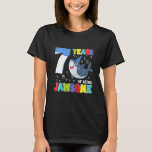 Kinder 7 jaar Geweldige haai 7e bi T-shirt