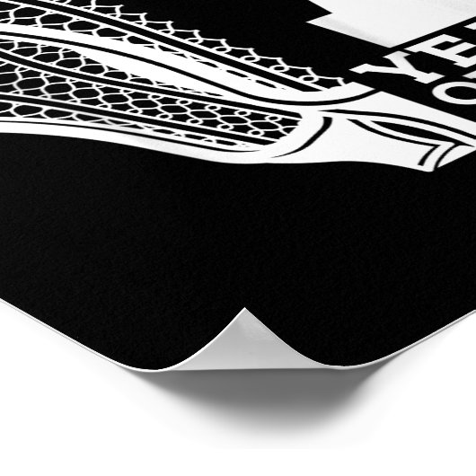 Kinder 7 jaar Geweldige Lacrosse 7e geboortedag Poster (Hoek)