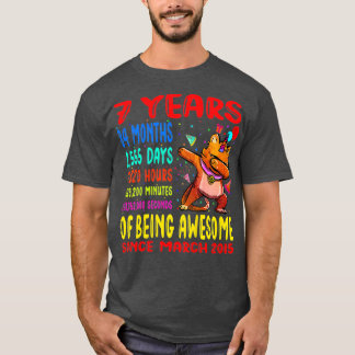 Kinder 7 jaar Geweldige sinds maart 2015 T-shirt