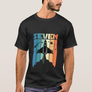 Kinder 7 jaar oud 7e ruimtevaartRocket Astronaut B T-shirt