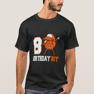 Kinder 7 jaar oud Basketball 7e verjaardag B T-shirt
