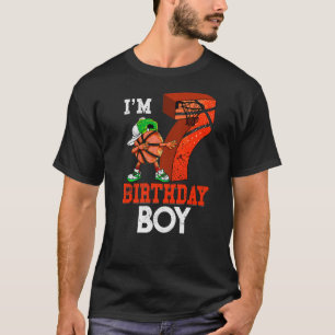 Kinder 7 jaar oud Basketball Bayer 7e verjaardag B T-shirt